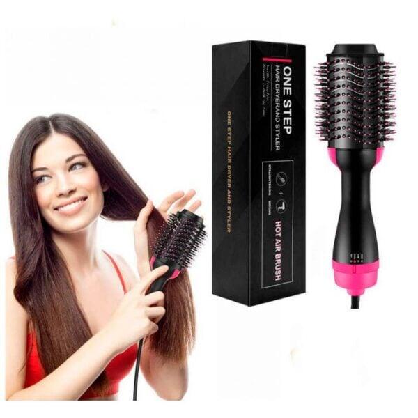 One Step Professional Curler Hair Straightener Hair Dryer Styling Tool Hot Air Brush The One Step Professional Curler Hair Straightener Hair Dryer Styling Tool Hot Air Brush can be categorized as a "Multifunctional Hair Styling Tool" or a "Hot Air Styling Brush." Aram ka bazar