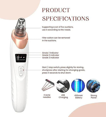 Electric Blackhead Remover Pore Vacuum Sucction machine