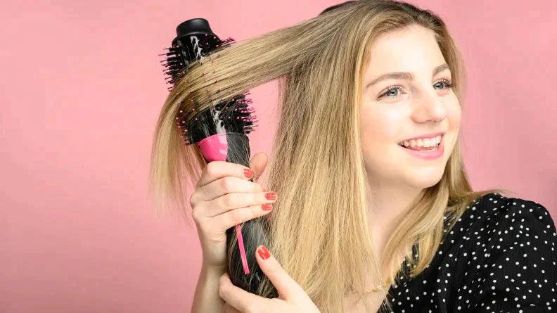 One Step Professional Curler Hair Straightener Hair Dryer Styling Tool Hot Air Brush The One Step Professional Curler Hair Straightener Hair Dryer Styling Tool Hot Air Brush can be categorized as a "Multifunctional Hair Styling Tool" or a "Hot Air Styling Brush." Aram ka bazar 